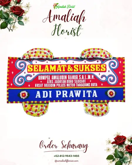 Papan Bunga Ucapan Selamat Karanggatak